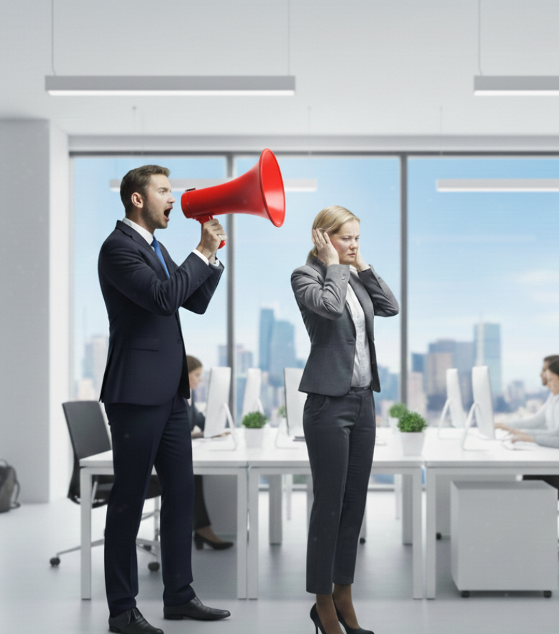 You are talking at people, not with people